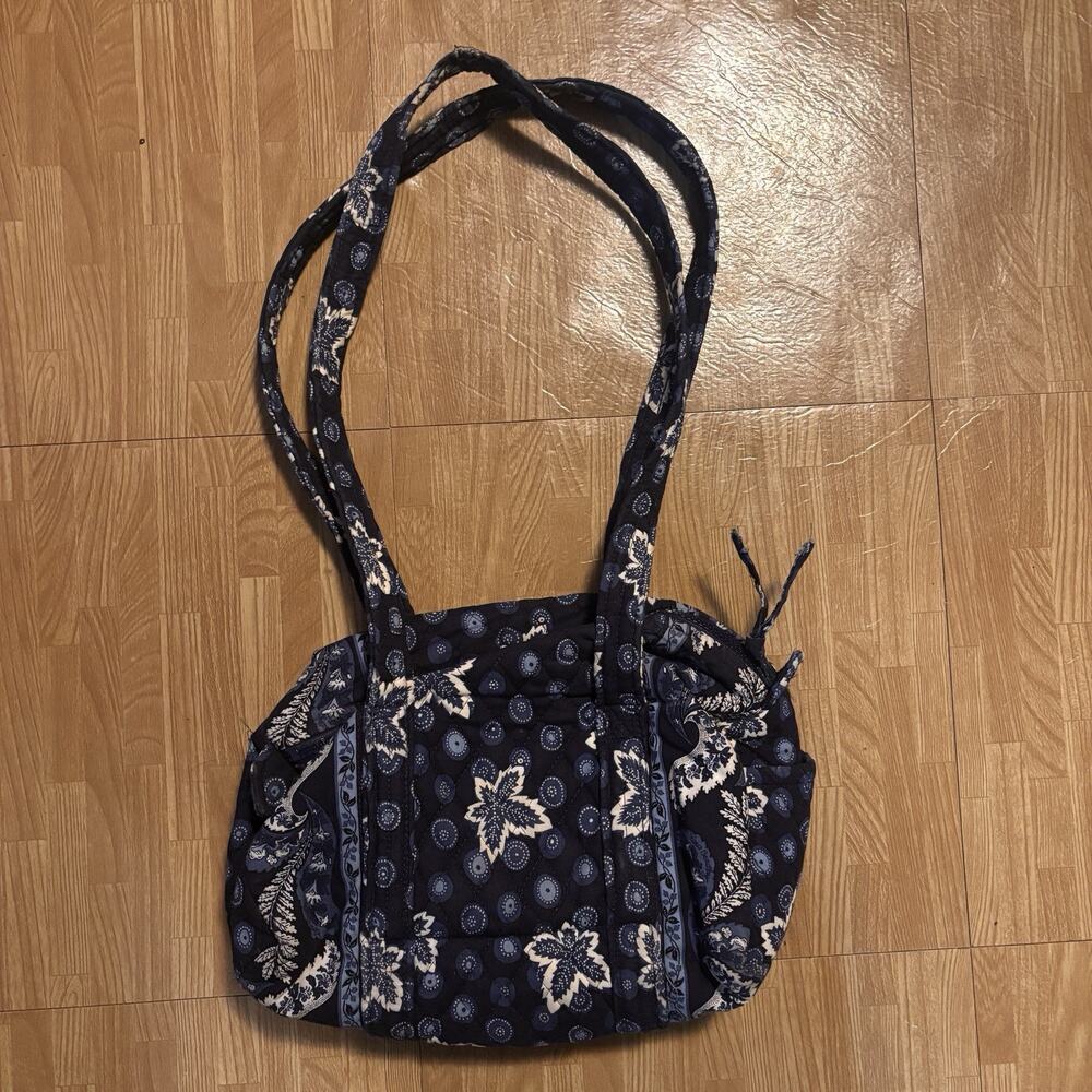 Vera Bradley “Teeny Paddy” Bag in Blue Coin 9 Inches Rare & Retired